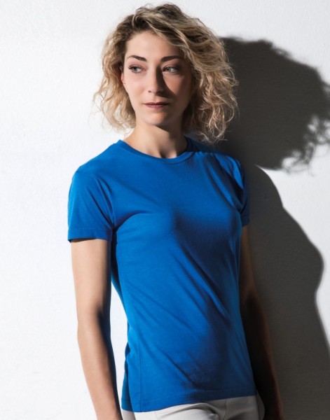 nakedshirt Damen Viscose-Cotton T-Shirt