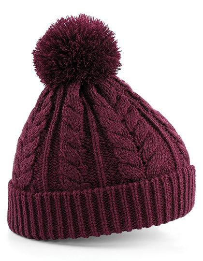 Beechfield Cable Knit Snowstar Beanie