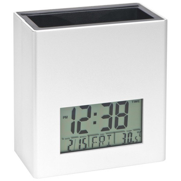 CrisMa Stifteköcher mit Uhr 25 Stück