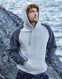 Two-Tone Hooded Sweatshirt